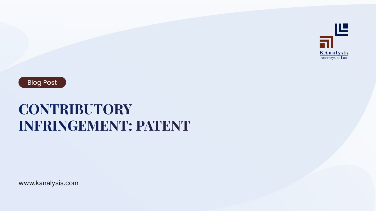 You are currently viewing CONTRIBUTORY INFRINGEMENT: PATENT